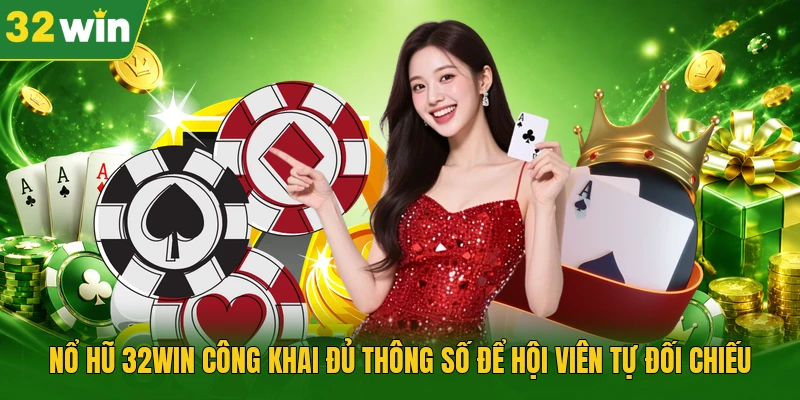 Nổ hũ 32WIN công khai đủ thông số để hội viên tự đối chiếu